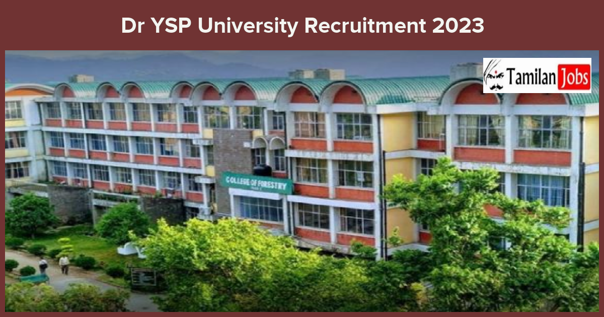 Dr-YSP-University-Recruitment-2023