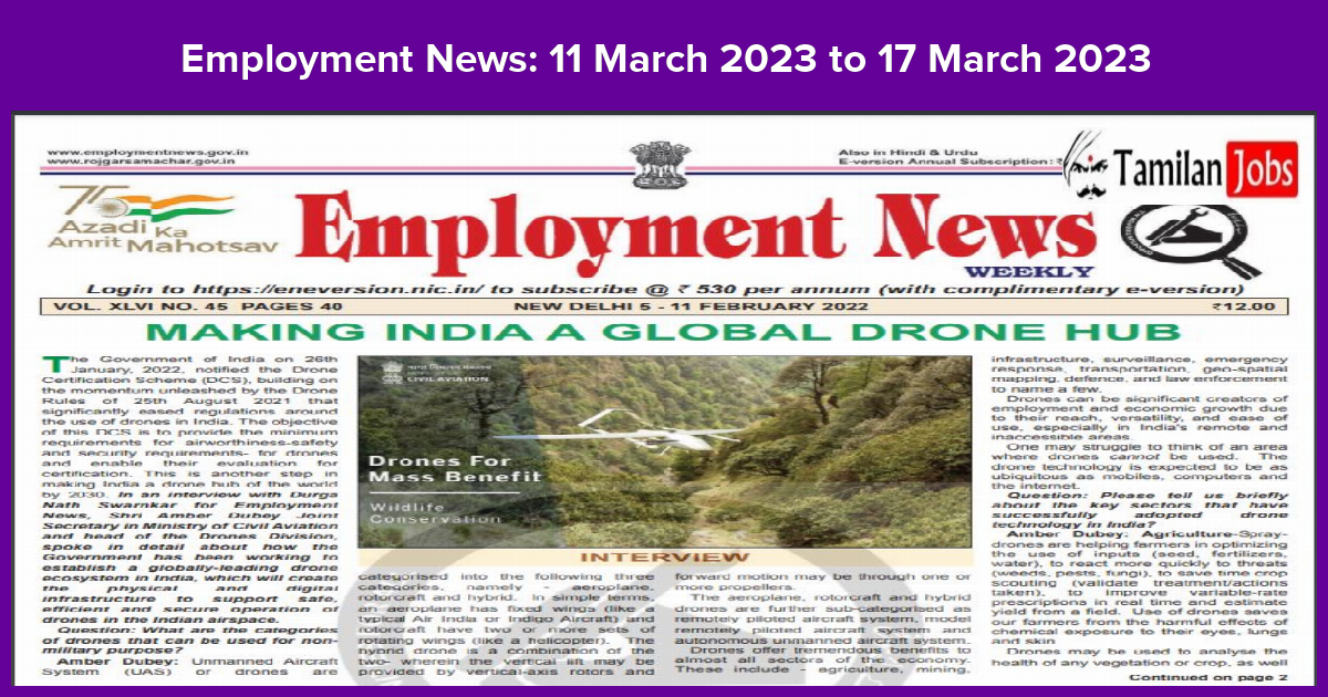 Employment News_ 11 March 2023 to 17 March 2023
