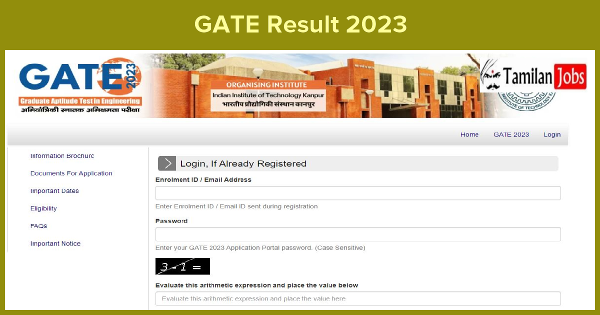 GATE Result 2023 