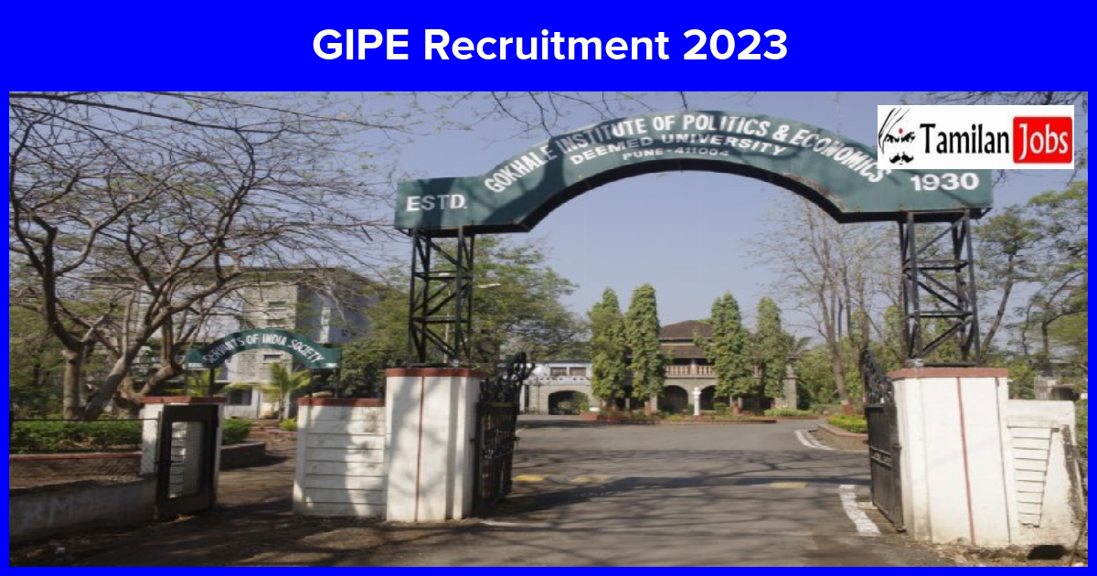 GIPE Recruitment 2023
