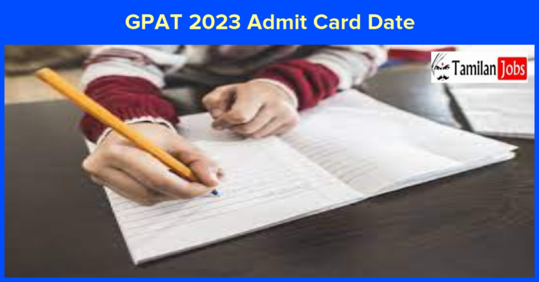 GPAT 2023 Admit Card Date