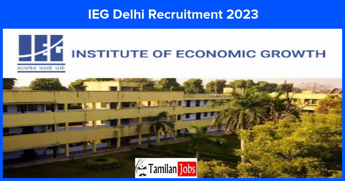 IEG Delhi Recruitment 2023