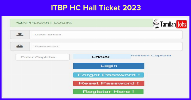ITBP Head Constable Hall Ticket 2023 Released: Download @itbpolice.nic.in