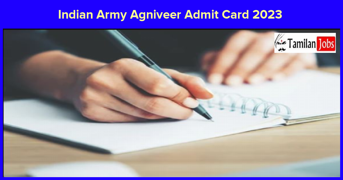 Indian Army Agniveer Admit Card 2023