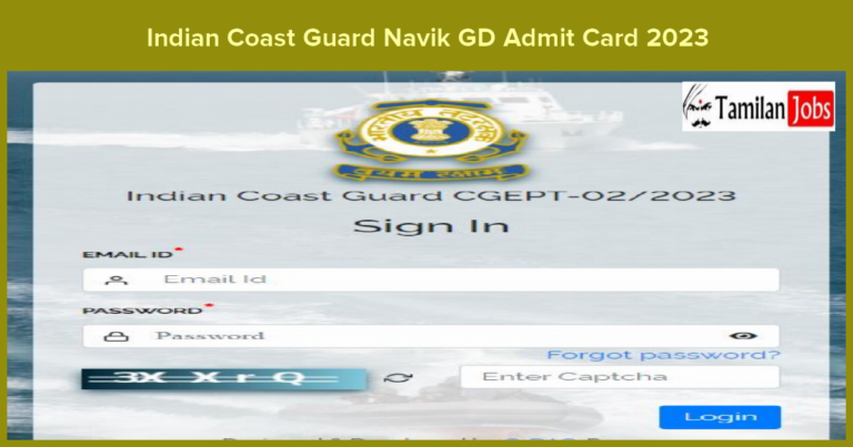 Indian Coast Guard Navik GD Admit Card 2023