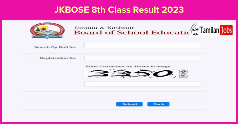 JKBOSE 8th Class Result 2023