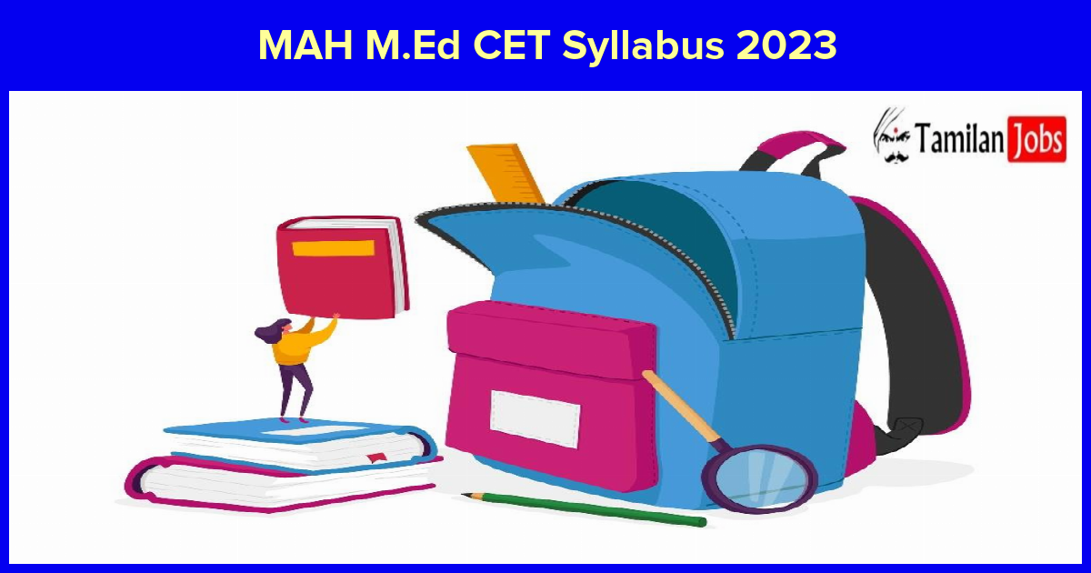 Mah M.ed Cet Syllabus 2023