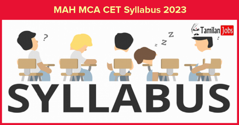 MAH MCA CET Syllabus 2023