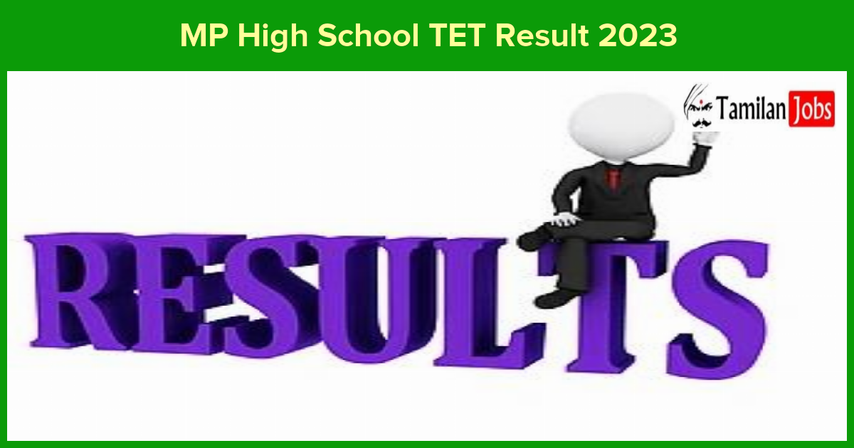 MP High School TET Result 2023