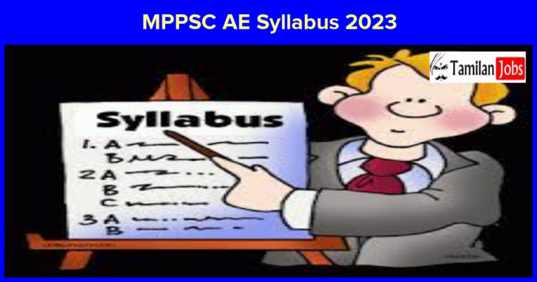 MPPSC AE Syllabus 2023