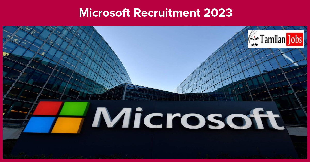 Microsoft Recruitment 2023