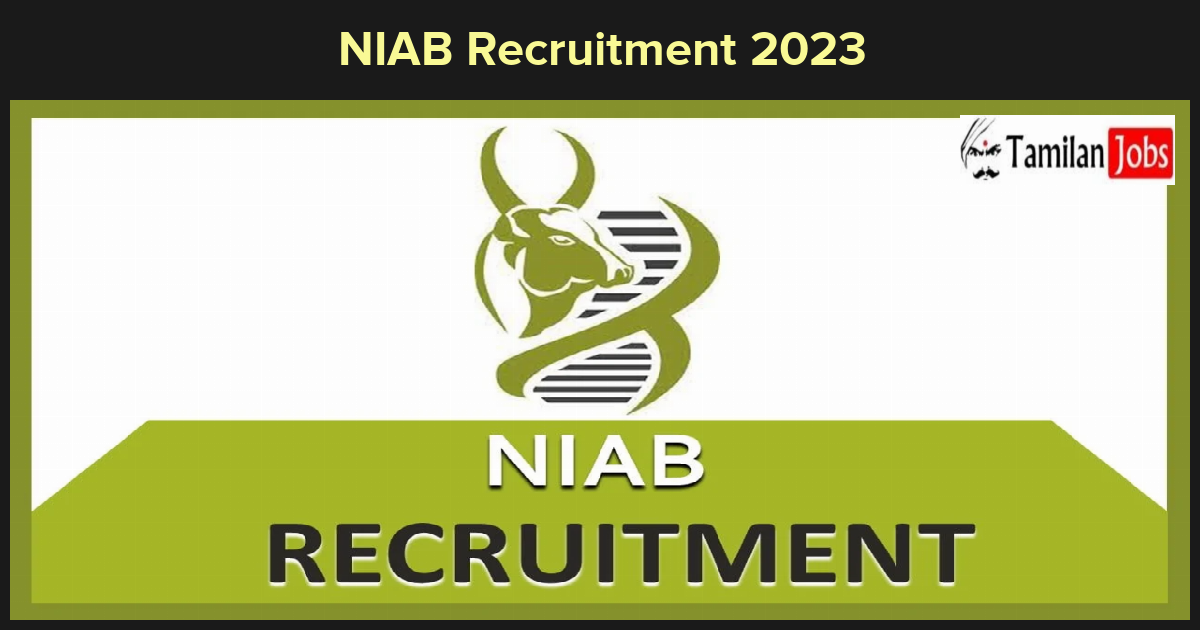 NIAB Recruitment 2023