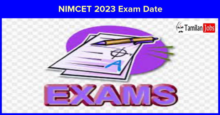 NIMCET 2023 Exam Date