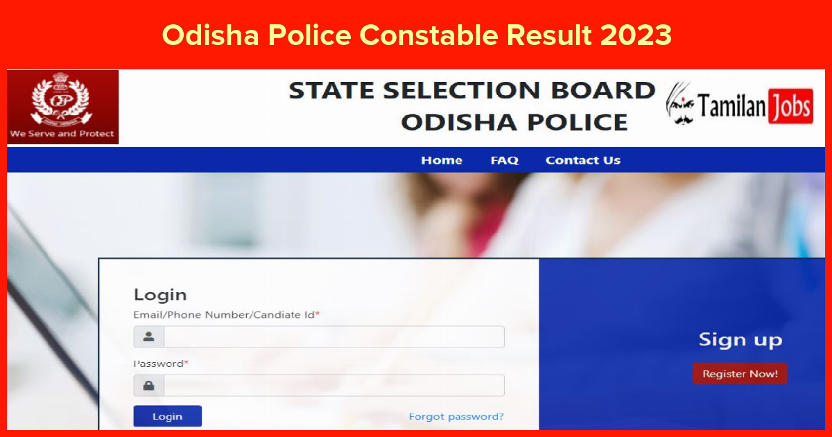 Odisha Police Constable Result 2023