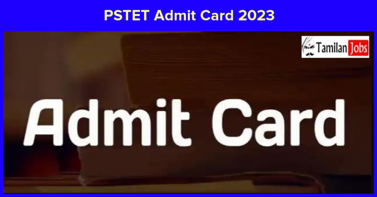 PSTET Admit Card 2023
