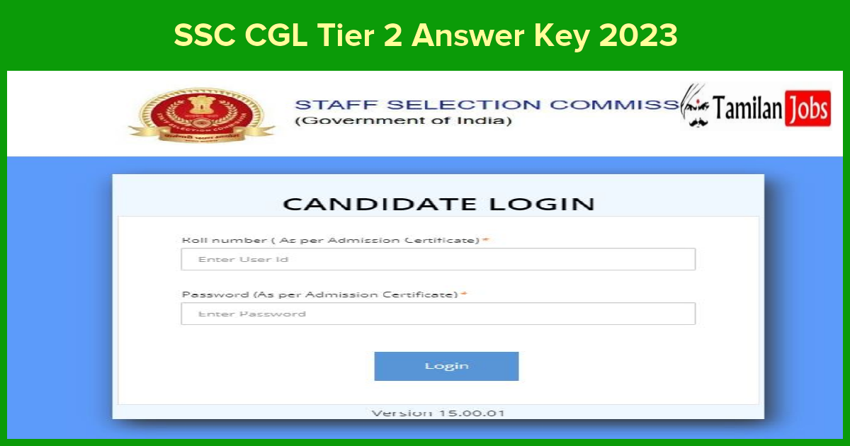 SSC CGL Tier 2 Answer Key 2023