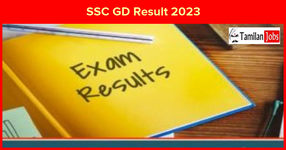 SSC GD Result 2023