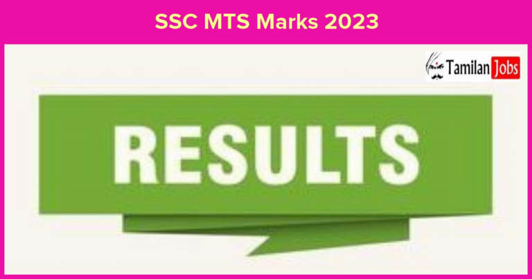 SSC MTS Marks 2023