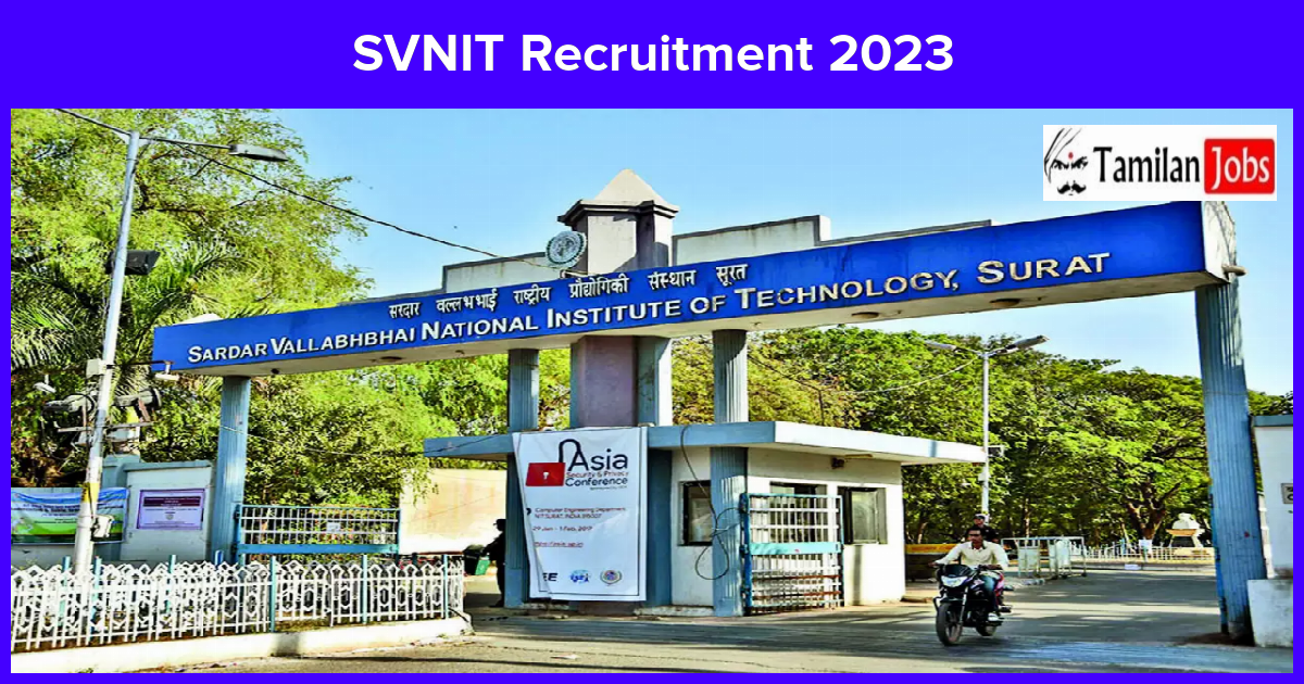 SVNIT Recruitment 2023