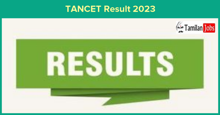 TANCET Result 2023