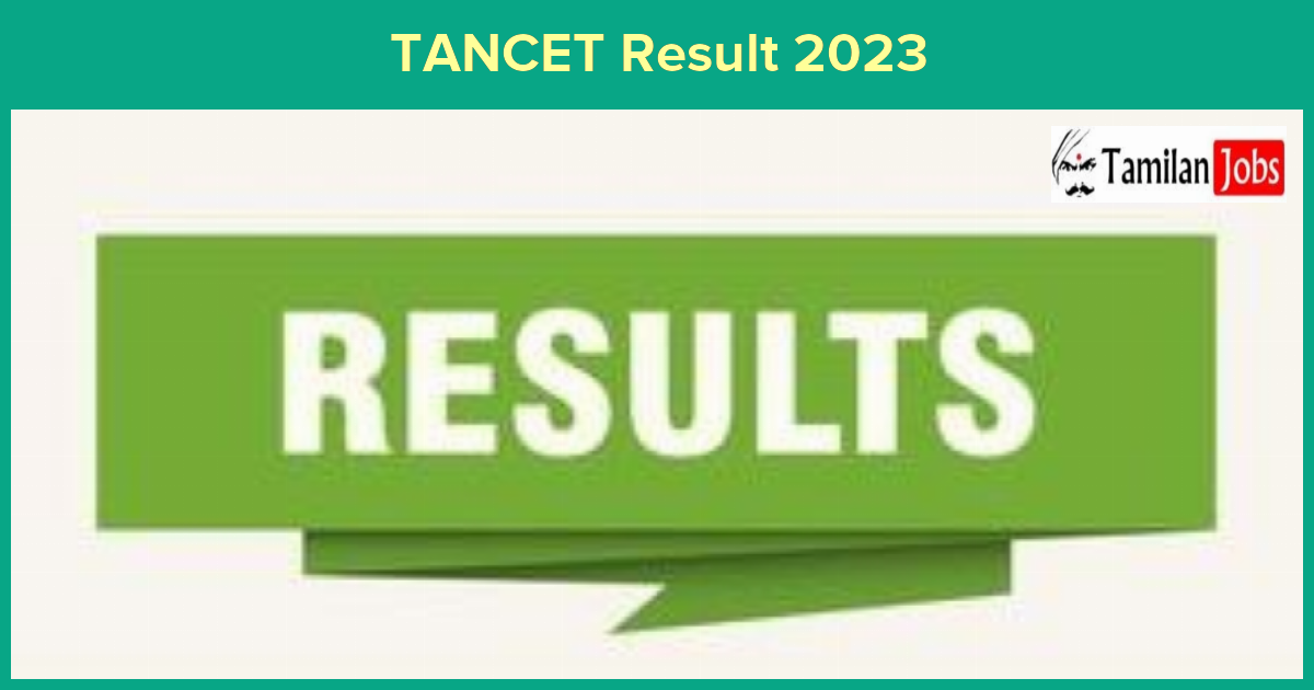 TANCET Result 2023 