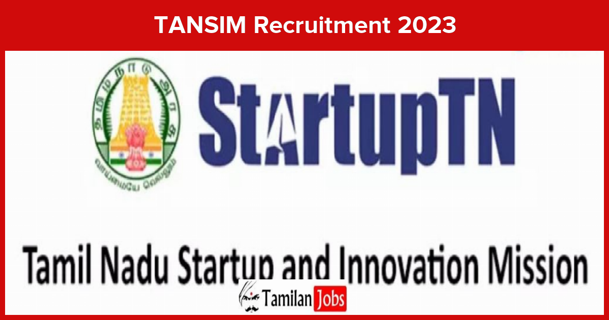 TANSIM Recruitment 2023