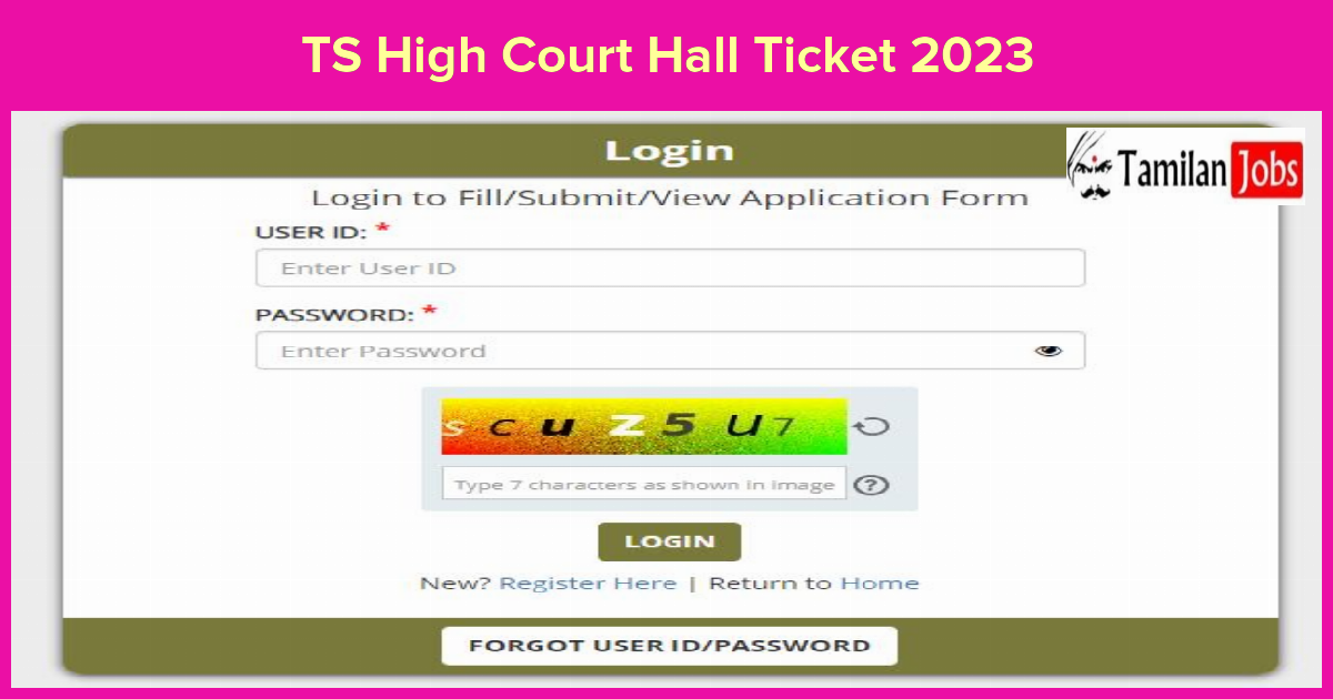 TS High Court Hall Ticket 2023