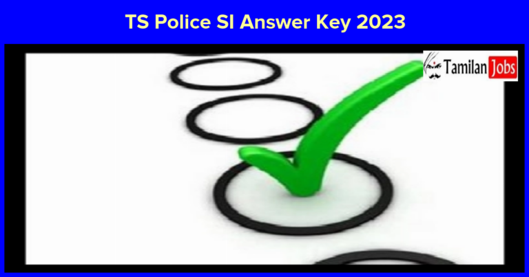 TS Police SI Answer Key 2023