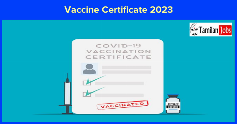 Vaccine Certificate 2023