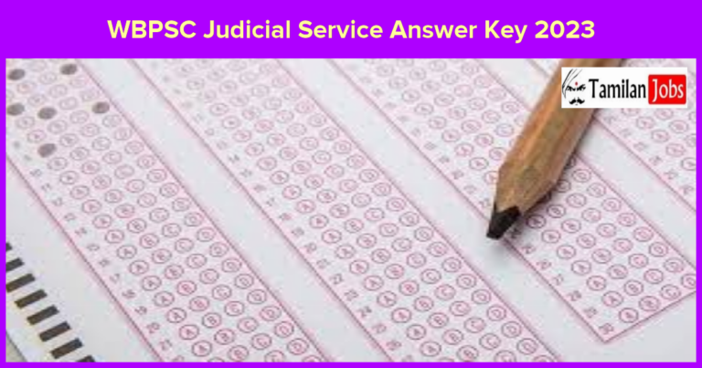 WBPSC Judicial Service Answer Key 2023