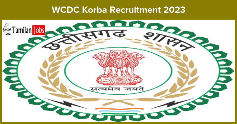 WCDC Korba Recruitment 2023