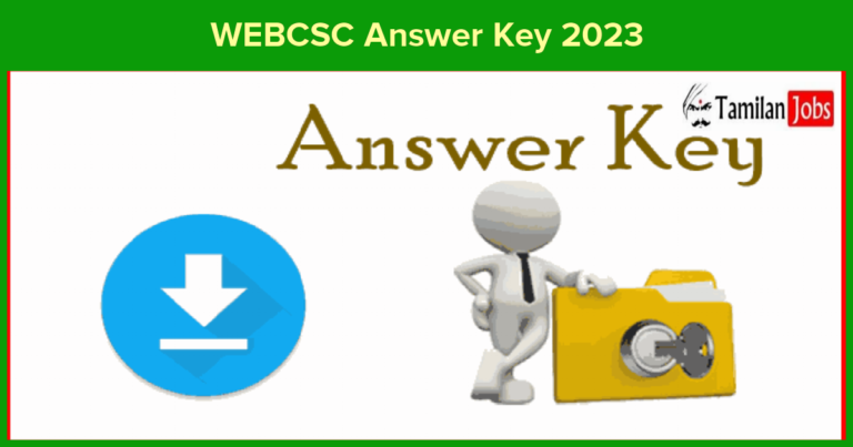 WEBCSC Answer Key 2023: Download Here