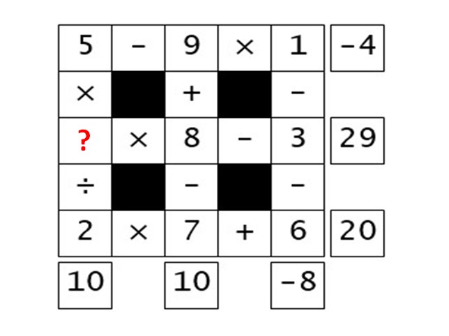 Brain Teaser: Can you solve this tricky Math Puzzle (3×3) Box 5-9×1
