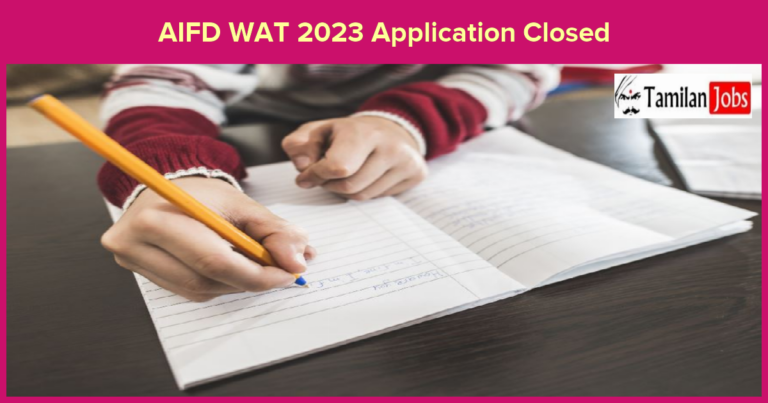 AIFD WAT 2023 Application Closed