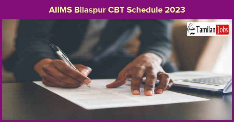 AIIMS Bilaspur CBT Schedule 2023
