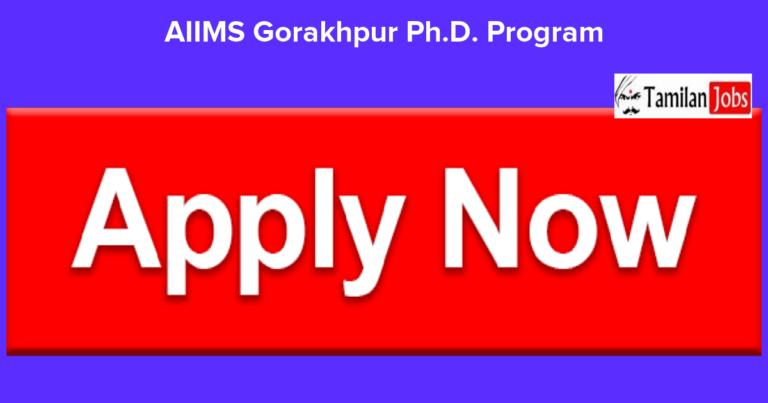 AIIMS Gorakhpur Invites Applications for PhD Programs