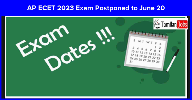 AP ECET 2023 Exam Postponed