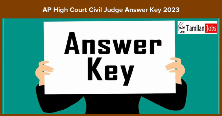 AP High Court Civil Judge Answer Key 2023