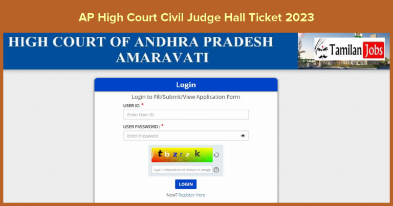 AP High Court Civil Judge Hall Ticket 2023