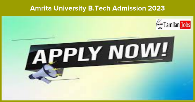 Amrita University B.Tech Admission 2023