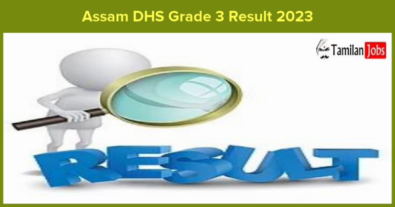 Assam DHS Grade 3 Result 2023