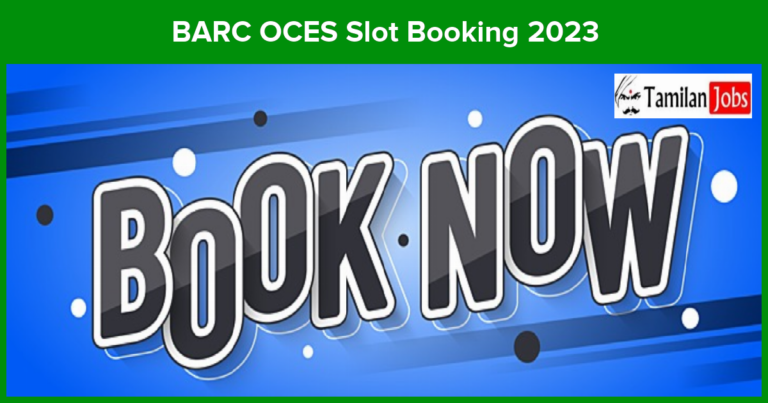 BARC OCES Slot Booking 2023