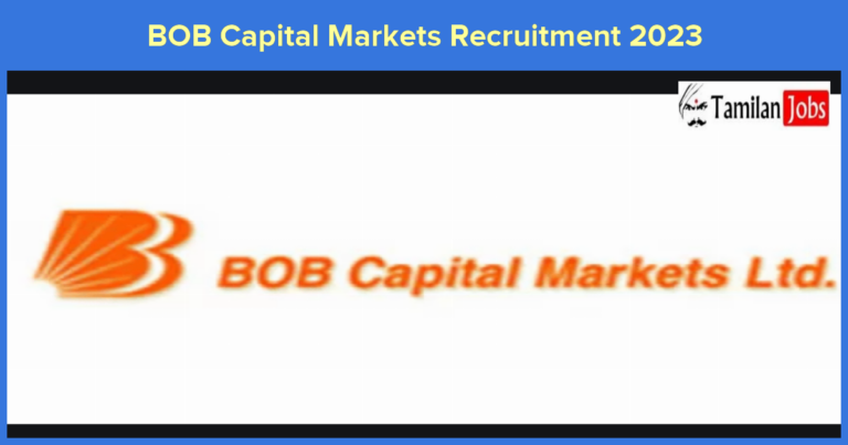 BOB Capital Markets Recruitment 2023