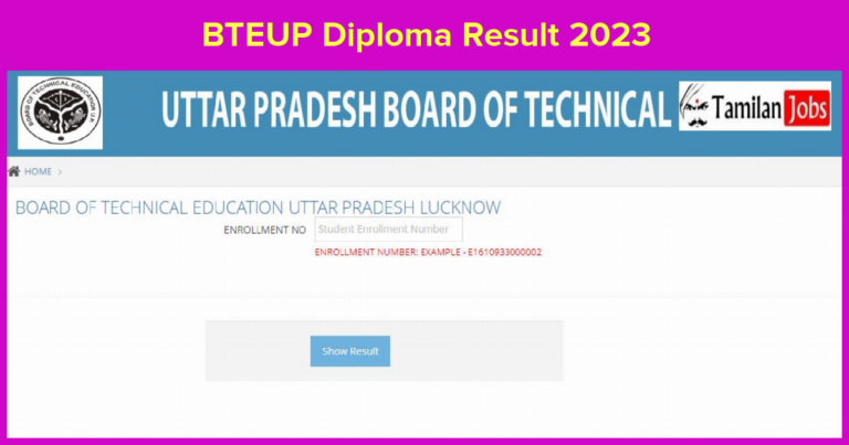 BTEUP Diploma Result 2023