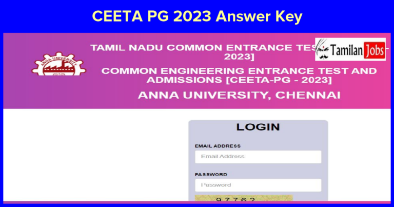 CEETA PG 2023 Answer Key