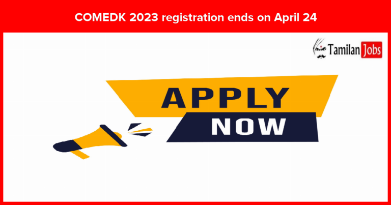 COMEDK 2023 registration
