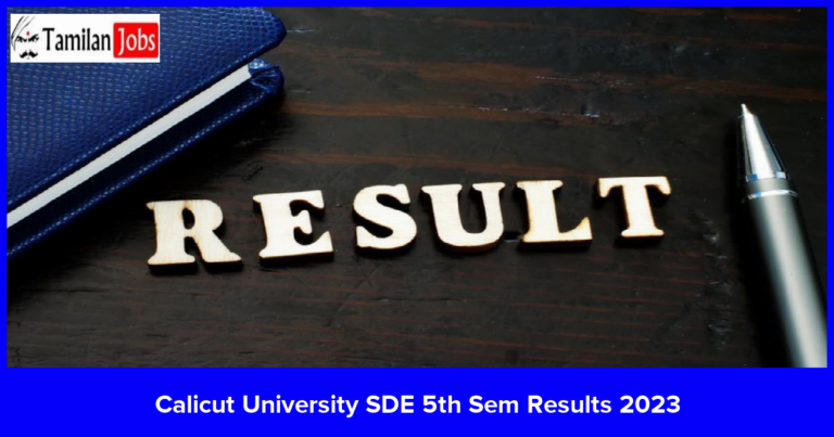Calicut University SDE 5th Sem Results 2023 Out Now!