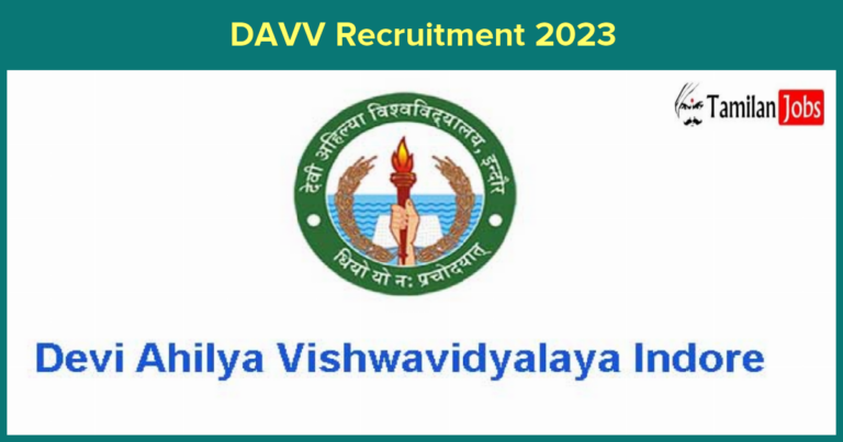 DAVV Recruitment 2023