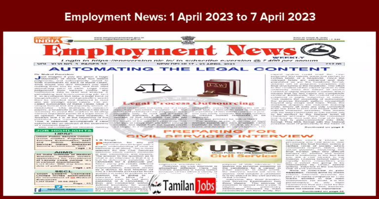 Employment News_ 1 April 2023 to 7 April 2023