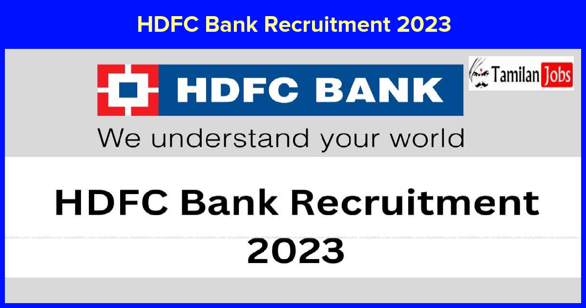 HDFC Bank Recruitment 2023